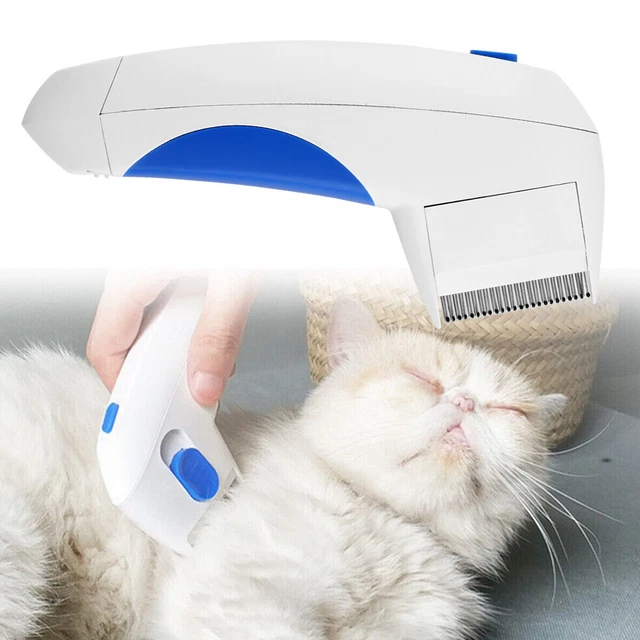 Electric Flea Zapper Lice Remover Hair Comb Brush  Cat Dog Safe Cleaning Tool US