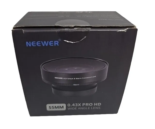 Neewer 55mm 0.43 Pro HD Wide Angle Lens Macro HD Fisheyes