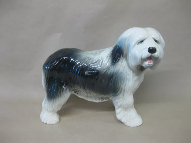 Vintage Coopercraft Old English Sheepdog Figurine Ceramic Dulux Dog Ornament