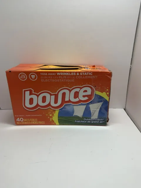 Bounce Fabric Softener Dryer Sheets, Outdoor Fresh, 40 Ct   X 2