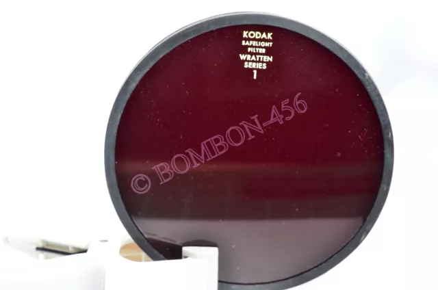 Vidrio filtro de luz de seguridad Kodak 5,5" diámetro Wratten serie 1 -