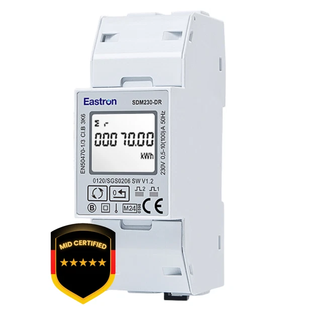 EASTRON SDM630 MCT-ML-1 RJ12 - 1/3 Phasen Stromzähler MID EUR 149,00
