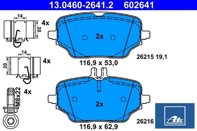 ATE Bremsbelagsatz 13.0460-7324.2 | Scheibenbremse Ersatzbeläge