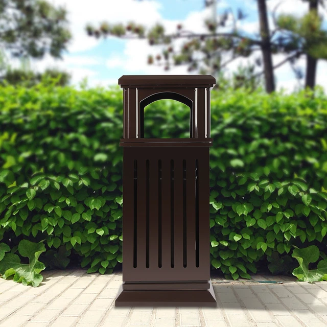 Commercial Trash Can Restaurant outdoor Large Garbage Waste recycle Bin 2 Color