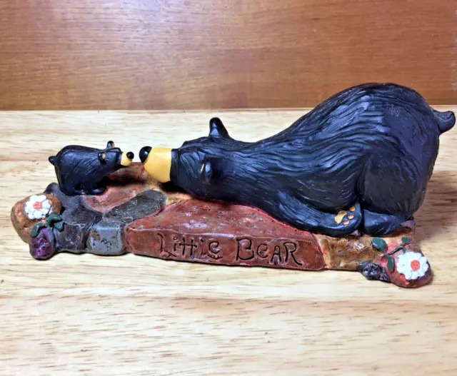 Bearfoots "Little Bear" MAMA or PAPA & CUB Figurine Big Sky Carvers Jeff Fleming