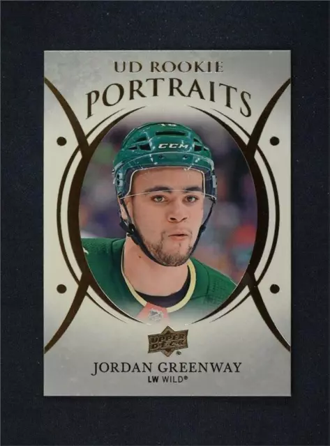 2018-19 Upper Deck UD Series 1 Portraits #P-47 Jordan Greenway RC