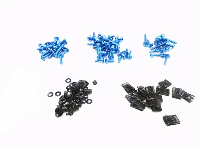 Kit de boulons de carénage complet en acier inoxydable, adapté à Yamaha YZF R6 YZF-R6 2003 2004 2005 R6S 2006 2007 2008 2009, Kit de vis d'écrous de vitesse 201355758 Kit de boulons de carénage complet en acier inoxydable, adapté à Yamaha YZF R6 YZF-R6 2003 2004 2005 R6S 2006 2007 2008 2009, Kit de vis d'écrous de vitesse 201355758