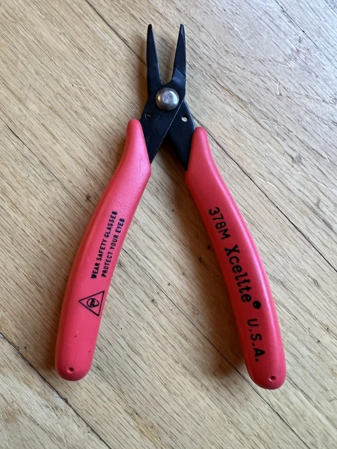 Xcelite 378M Thin Profile Electronic Pliers Made in USA EUC