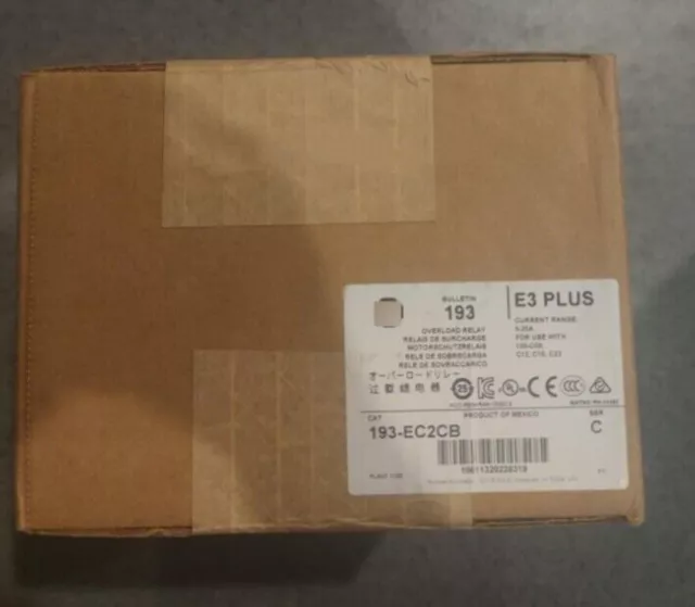 1PC NEW FACTORY SEALED  193-EC2CB E3 plus overload relay FREE SHIP 193EC2CB