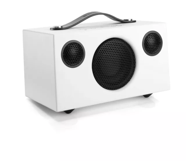Audio Pro C3 tragbarer Multiroom Lautsprecher Arctic White WiFi AirPlay1 Bluet.
