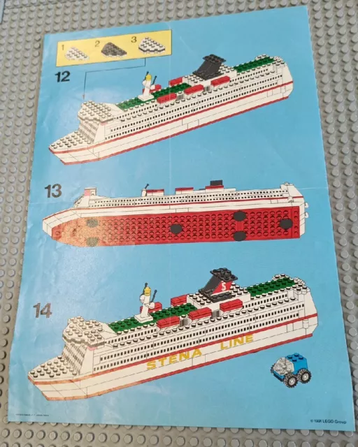 Lego 1548 NUR Anleitung Stena line Fähre Schiff 3