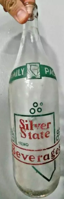 Reno Silver State Beverage's one full quart  Bottle 5c deposit rare