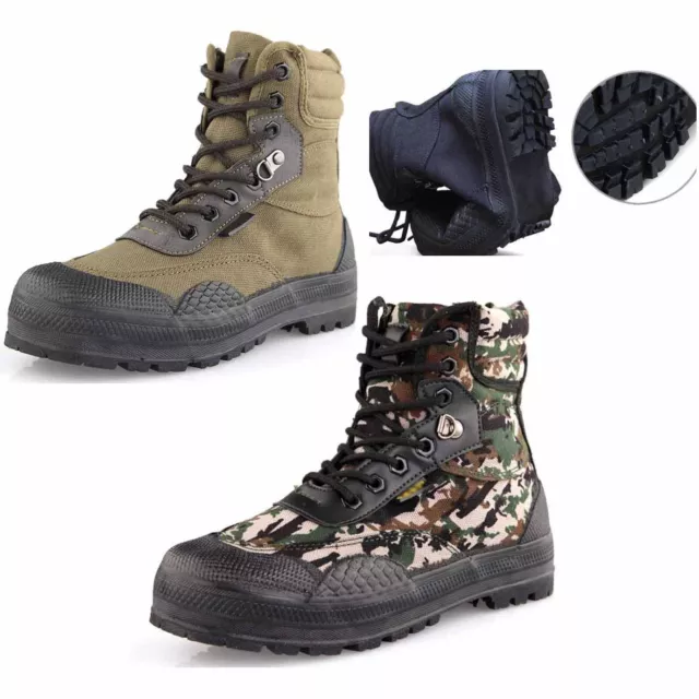 New Men Tactical Army Breathable Combat Ankle Boots Outdoor Hiking Hunting Shoes