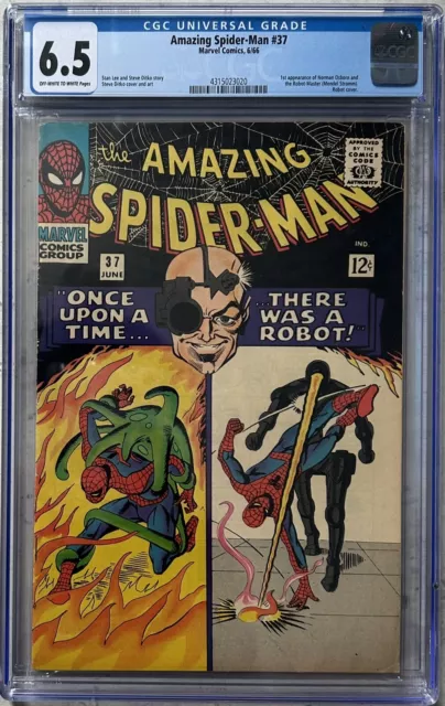 Amazing Spider-Man #37 (1966) CGC 6.5 1st Appearance of Norman Osborn Marvel