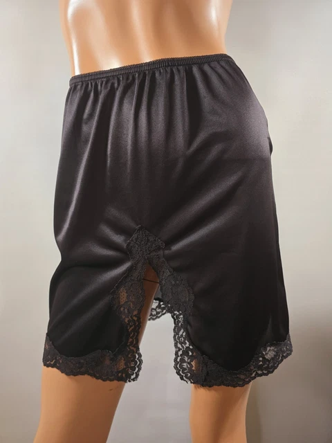 VTG MEL- LIN Mini Half Slip Under Skirt Black Size Medium #660 £26.00 ...