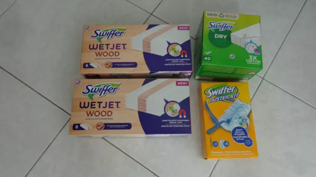 KIT BALAI SWIFFER ATTRAPE POUSSIÈRE + 8 LINGETTES - SETICO