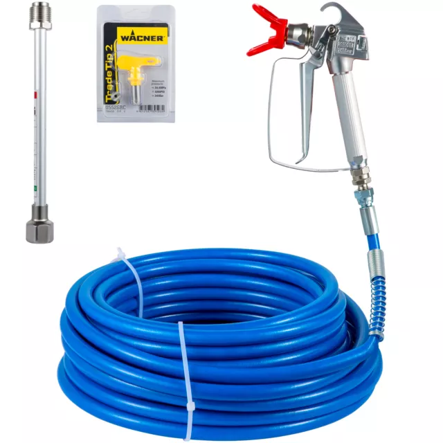 VEVOR Airless Paint Sprayer Spray Gun and 50ft/15m Hose Kit w/ 517 Tip 3600psi