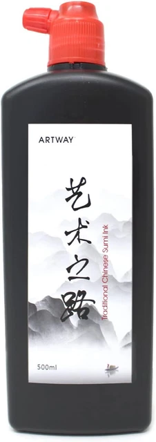 Tinta de dibujo china Artway china Sumi - tinta de dibujo china negra densa - 500 ml 2303379