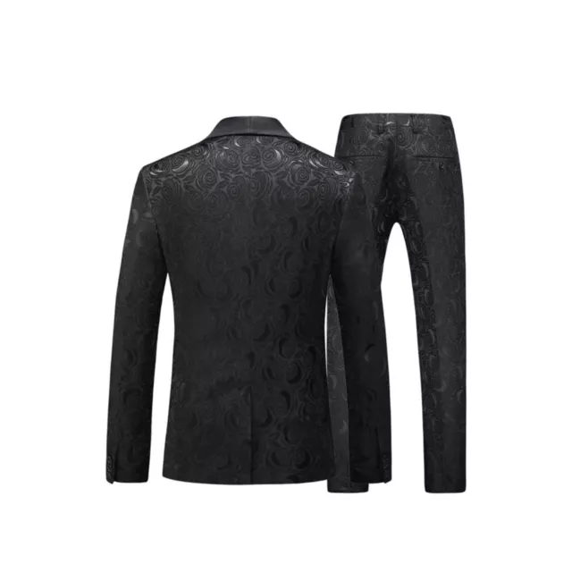 Men’s Jacket only black embedded floral tuxedo size 32R