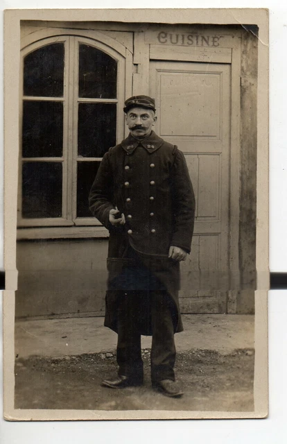 Thème VIE MILITAIRE & Guerre - CARTE PHOTO non située - soldat (écrite à LANGRES
