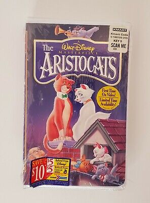 The Aristocats Walt Disneys Masterpiece Collection VHS Brand New Sealed Clam
