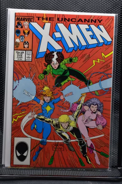 Uncanny X-Men #218 Direct Marvel 1987 Chris Claremont Rogue Dazzler Longshot 8.5