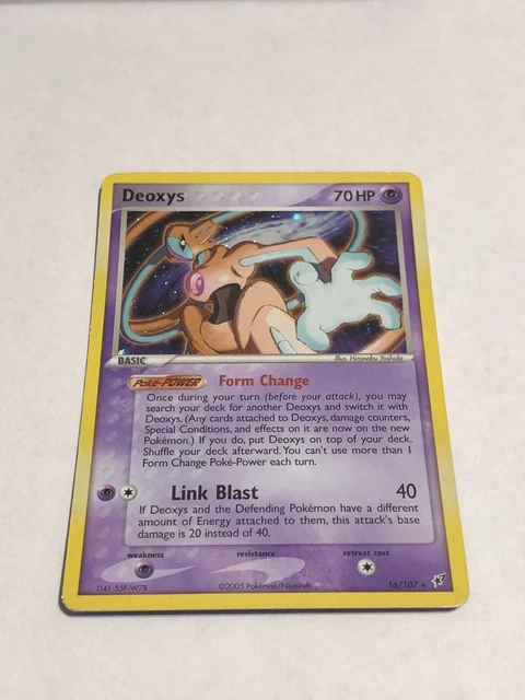 Pokémon TCG Deoxys (Normal) EX Deoxys 16/107 Holo Holo Rare