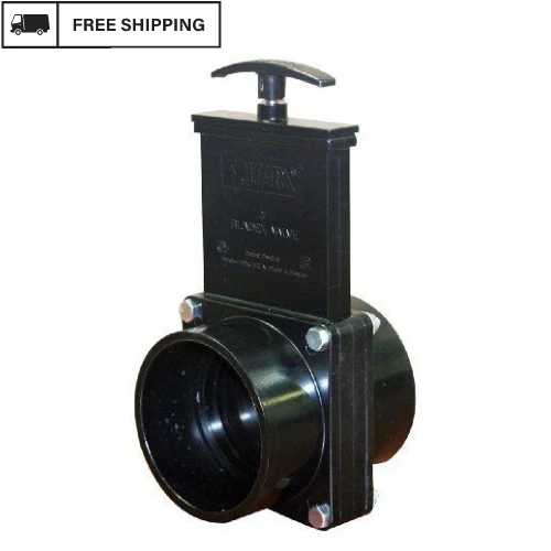 "Valterra 7301 ABS Gate Valve, Black, 3"" Slip "