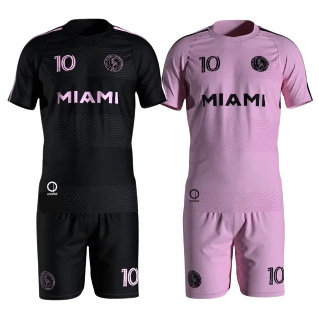 INTER MIAMI Messi Soccer Pajama  Team-Inspired Jersey Shorts Top Quality Cotton