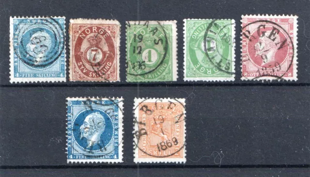 Norway interesting  Lot on a stockcard used