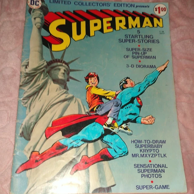 LIMITED COLLECTORS' EDITION C-38 1975 DC COMICS, SUPERMAN Giant comic book