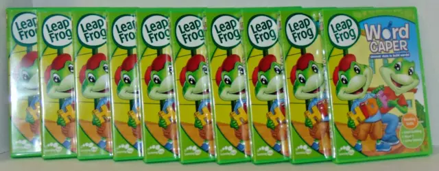 Leap Frog Word Caper DVD 2004 (wo Flash Cards) lot of 10