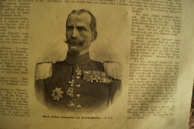 1887 Zeitungsdruck 15 / Oberst liebert Kolonien Deutsch Ostafrika