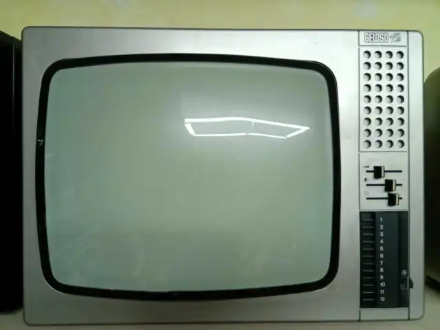 Raro TV GELOSO 17 Pollici Televisore B/N Vintage Design Revisionato FUNZIONANTE
