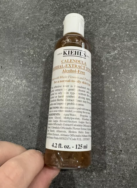 Kiehl's Calendula Herbal Extract Alcohol Free Toner Small Size 4.2oz (125ml)