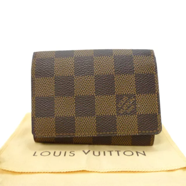 Auth LOUIS VUITTON Enveloppe Cartes de Visite Damier Card Holder N62920 36632339