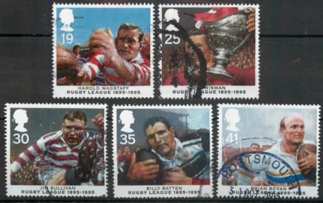 GB 1995 Centenary of Rugby League set SG 1891-1895 used B125