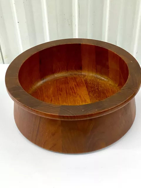 VTG Mid Century Dansk Staved  Teak Salad Bowl Designed by Jens Quistgaard Danish