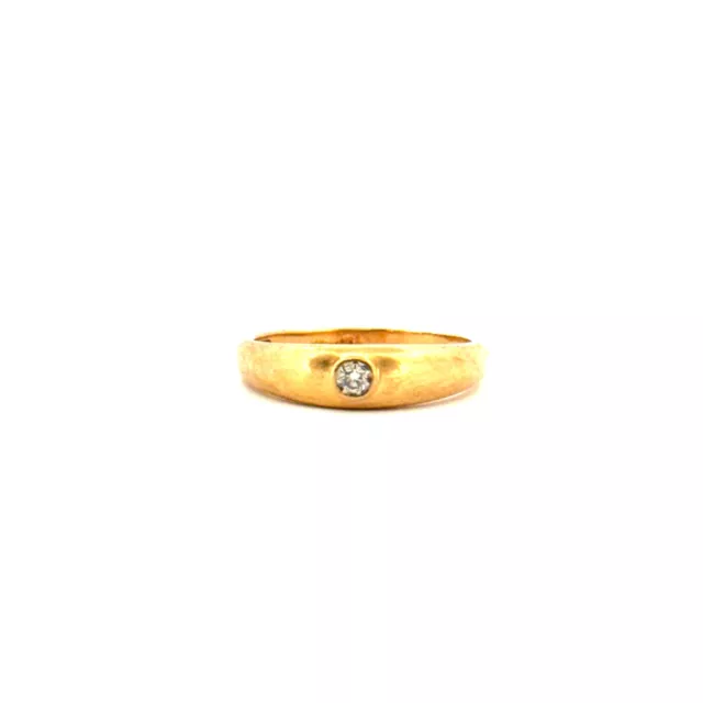 Bague Jonc Or Jaune 18k Diamant