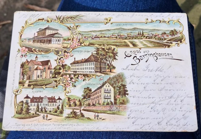 Alte Postkarte AK Gruss aus Barsinghausen Niedersachsen Bei Hannover  Kloster