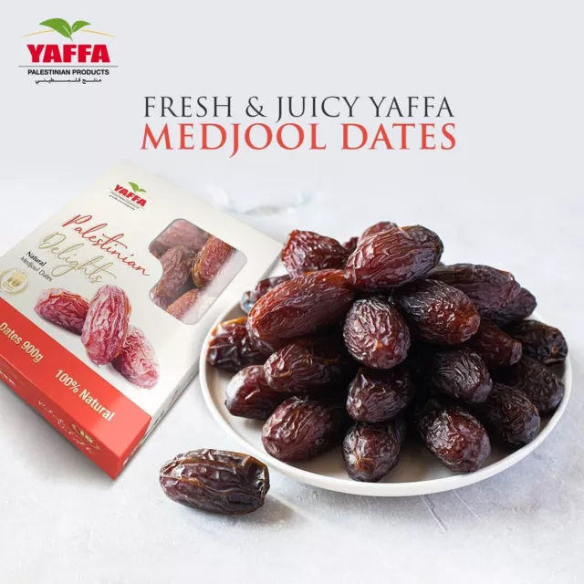 Palestinian Delight Medjoul Dates - MEDIUM B 900g Khajoor (FREE SHIPPING)- Yaffa 2