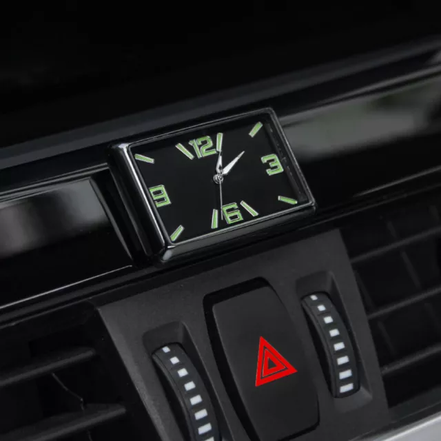 Square Car Clock Interior Decoration Vent Clip for Car Styling Quartz Watch