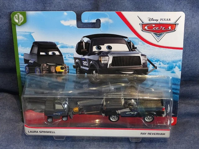RARE PACK 2 Disney Pixar Cars 3 Laura Spinwell + Ray Reverham Blue ...
