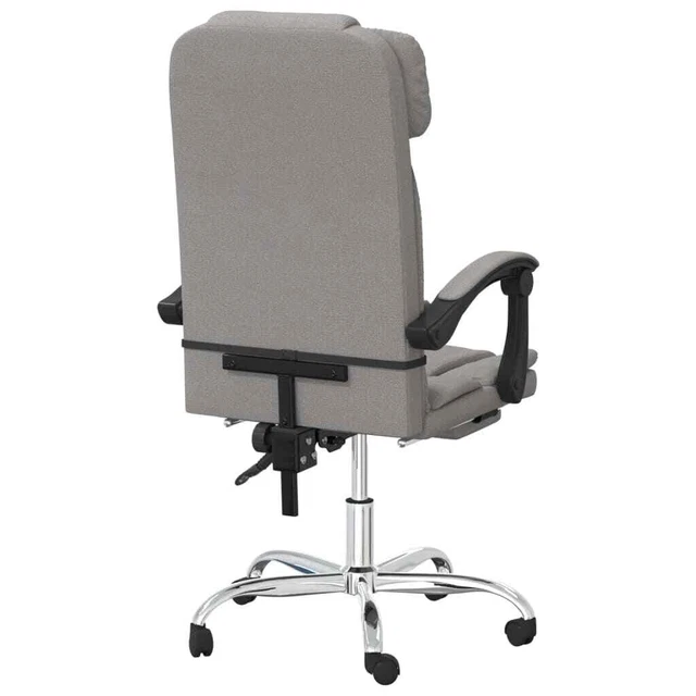 Fauteuil de massage inclinable de bureau Taupe Tissu 5