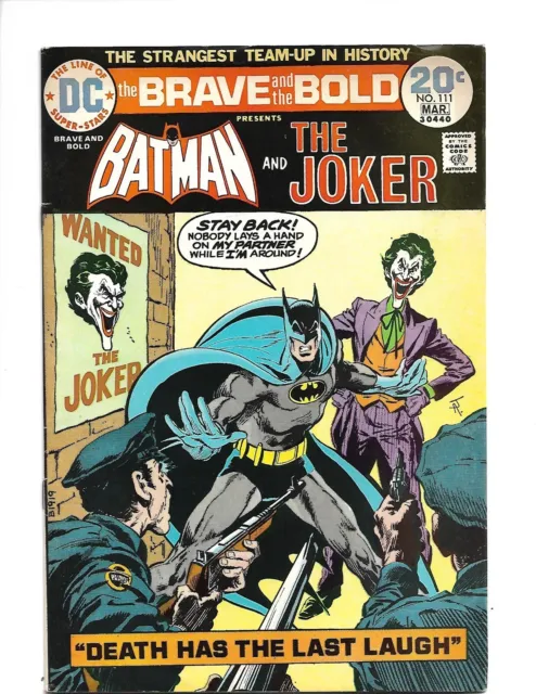 Brave And The Bold #111 (F+) - Sharp Higher Grade - Batman,Joker