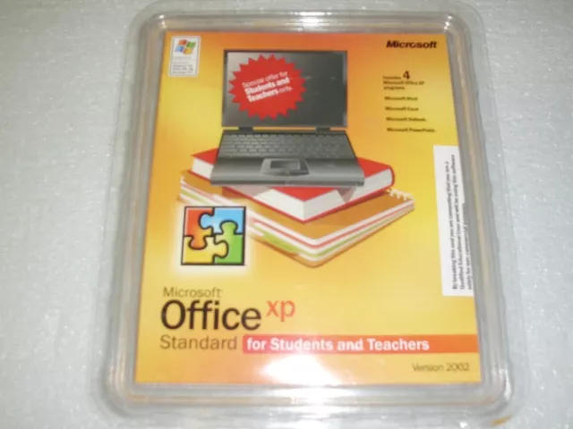 Microsoft Office XP Standard Version 2002 for Students and Teachers-SealedRetail