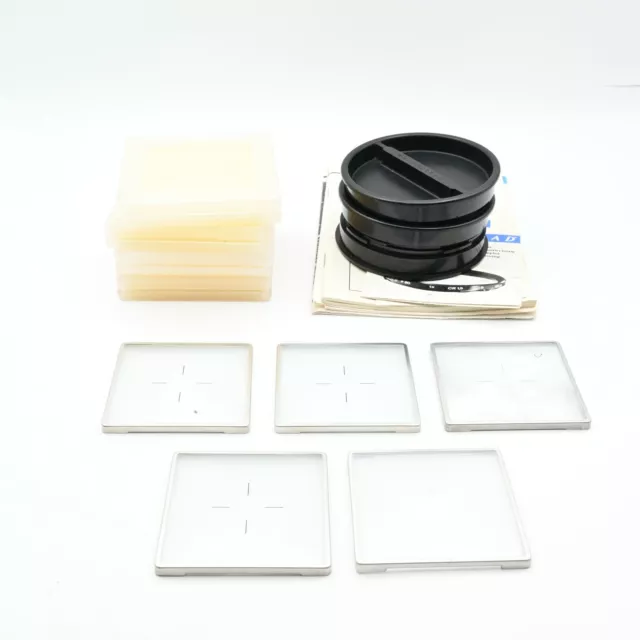 Hasselblad Focusing Screen Set (5), Caps, Manuals, Shoe Mount - Great Deal!