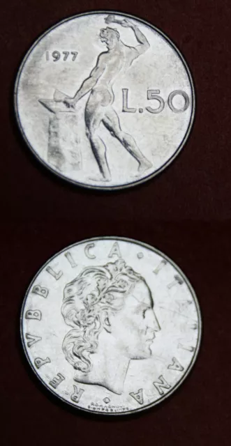 Italie : Pièce Neuve de 50 Lire 1977