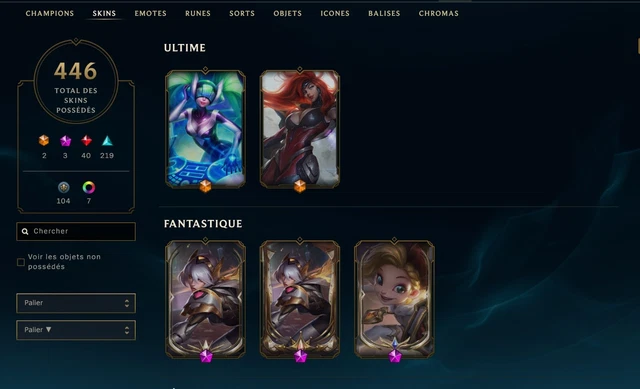 PLATINE IV] COMPTE LoL-league of Legends EUW 40kBE 65/80%wr FULL