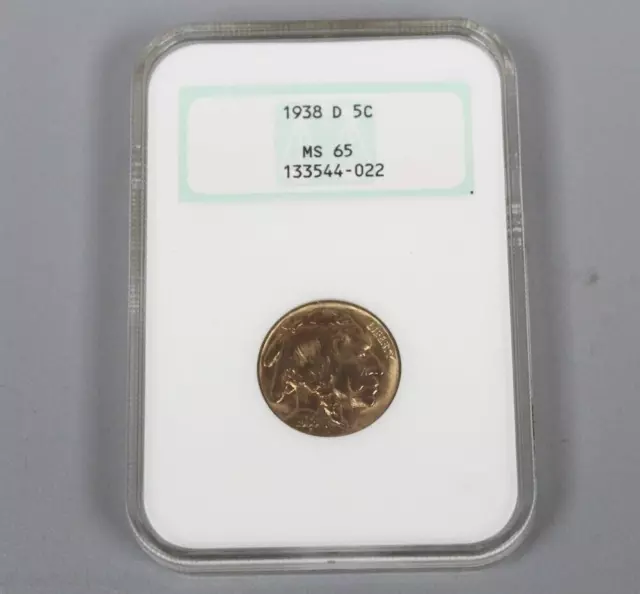 1938 D Buffalo Nickel NGC MS65 Denver 5c Five Cent